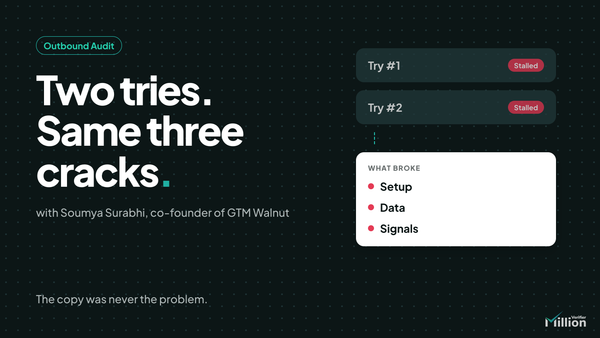 Why Outbound Fails Twice: What Soumya Surabhi Finds When She Audits It