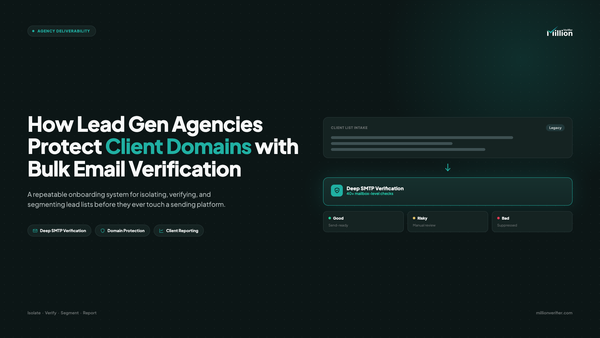 How Lead Gen Agencies Protect Client Domains with Bulk Email Verification